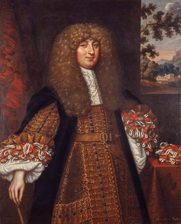 Portrait of John Leslie, 7th Earl and 1st Duke of Rothes, Lord Chancellor of Scotland, painted by L. Schuneman in 1667