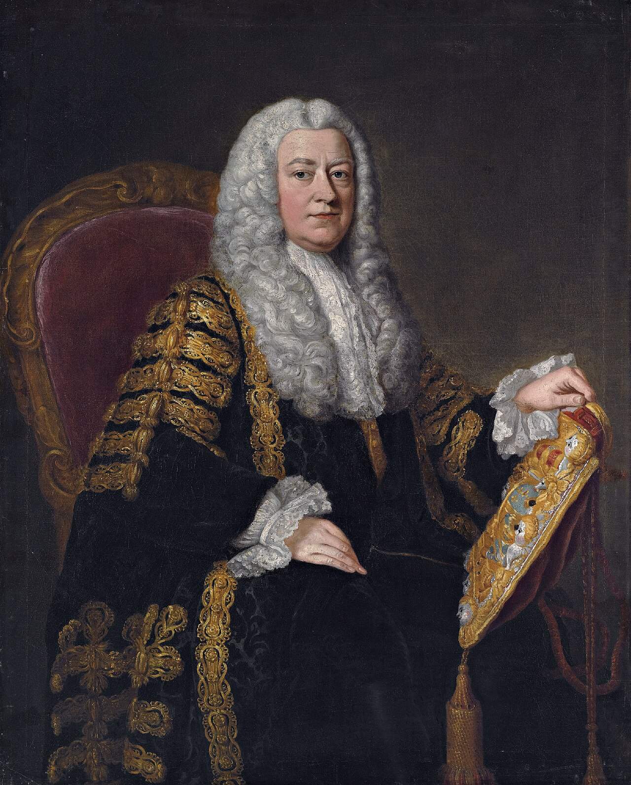 Portrait of Philip Yorke, 1st Earl of Hardwicke, Lord Chancellor, by William Hoare