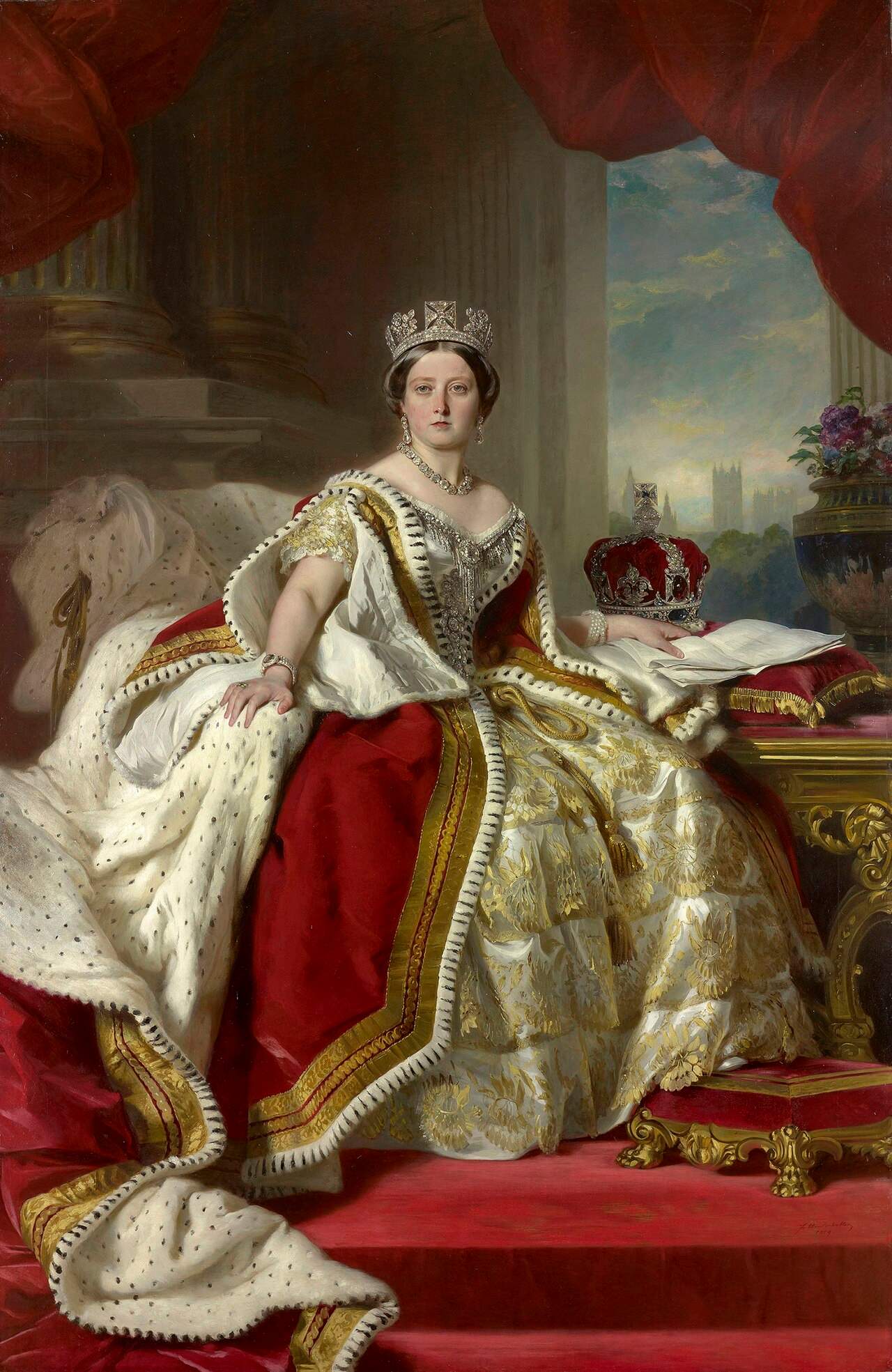 Portrait of Queen Victoria by Franz Xaver Winterhalter, 1859